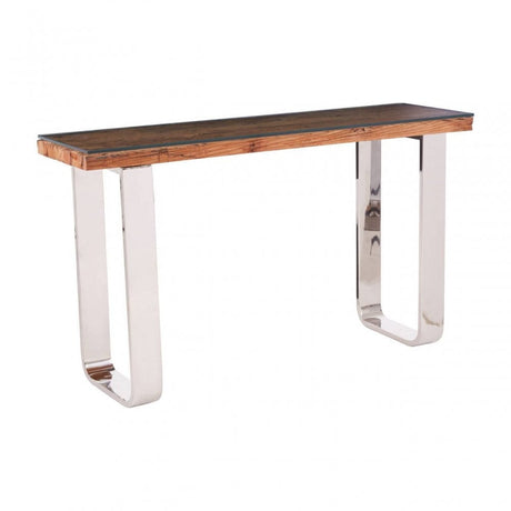 Orion Natural U Shaped Base Console Table