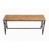 Beckford Coffee Table With Black Iron Frame