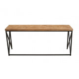 Beckford Coffee Table With Black Iron Frame