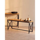 Beckford Coffee Table With Black Iron Frame