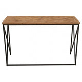 Beckford Console With Natural Parquet Top