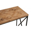 Beckford Console With Natural Parquet Top
