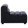 Hudson Armless Distressed Slate Leather Sofa Chair