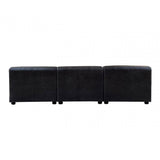 Hudson Right Arm Leather Chaise Sofa