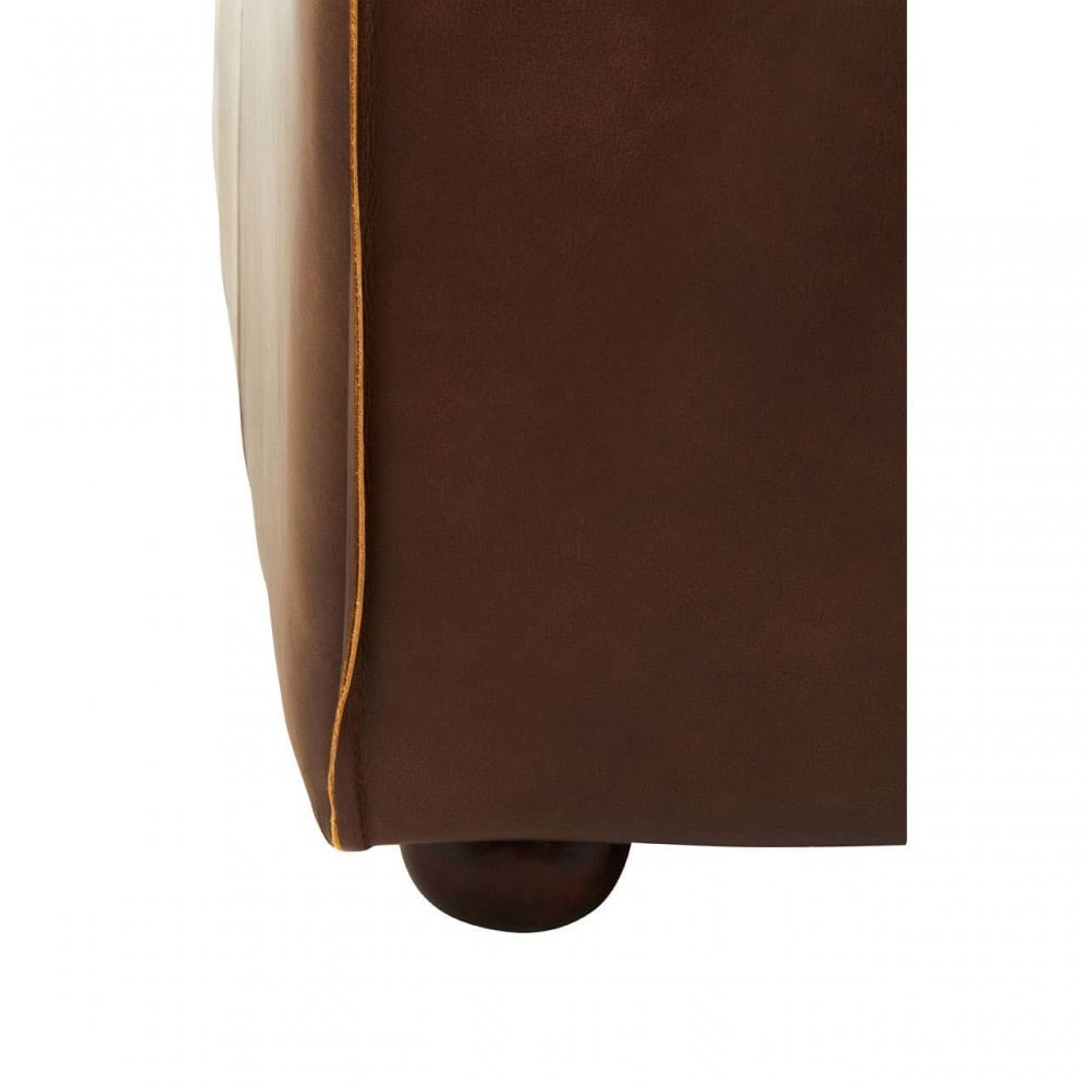 Hudson Three Seater Leather Sofa