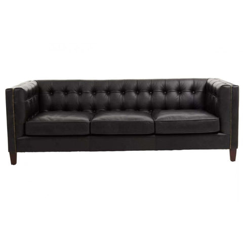 Hudson Three Seater Leather Sofa