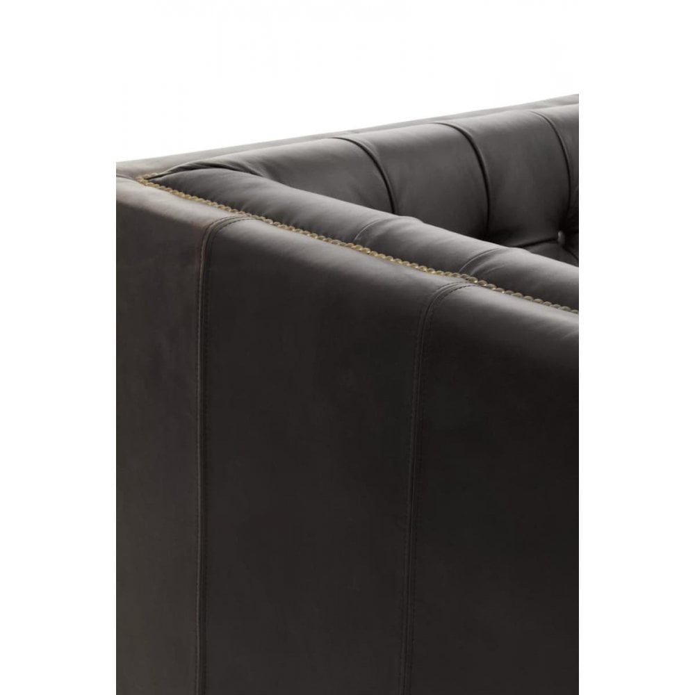 Hudson Three Seater Leather Sofa