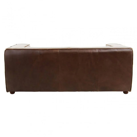 Hudson Two Seater Mexico Brown Leather Sofa