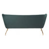Victoria 2 Seat Green Sofa