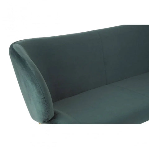 Victoria 2 Seat Green Sofa
