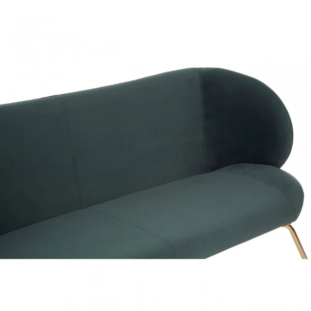 Victoria 2 Seat Green Sofa