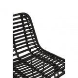Brixton Black Natural Rattan Bar Chair
