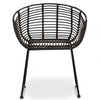 Brixton Black Natural Rattan Chair