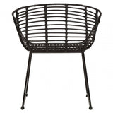 Brixton Black Natural Rattan Chair