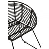 Brixton Black Natural Rattan Chair