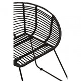 Brixton Black Natural Rattan Chair