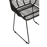 Brixton Black Natural Rattan Chair