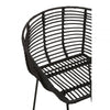 Brixton Black Natural Rattan Chair