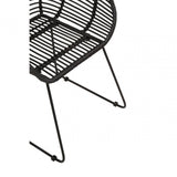 Brixton Black Natural Rattan Chair