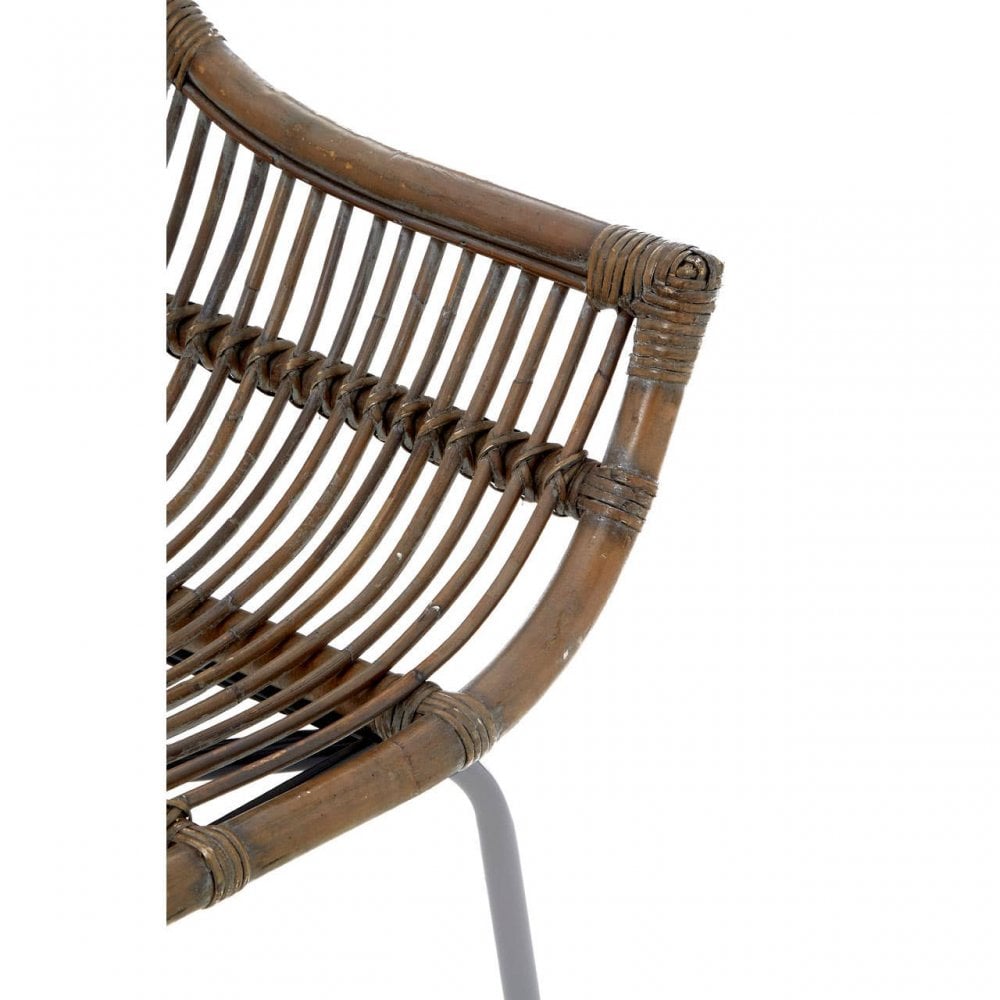 Brixton Grey Wash Natural Rattan Chair