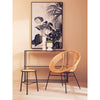 Brixton Natural Rattan And Black Iron Chair