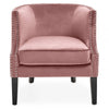Elyse Pink Velvet Studded Chair