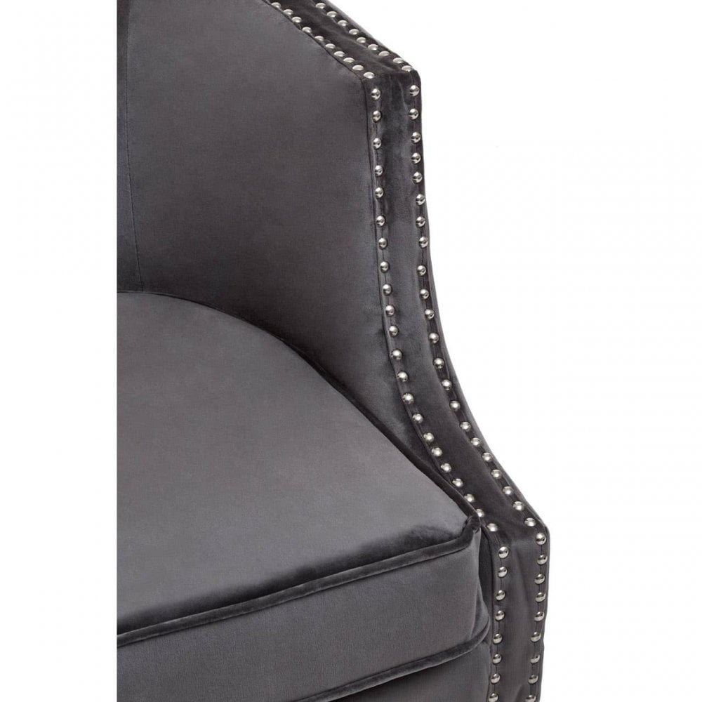 Elyse Velvet Studded Chair