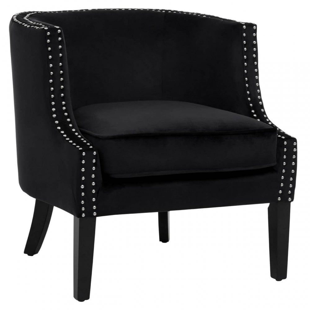 Elyse Velvet Studded Chair