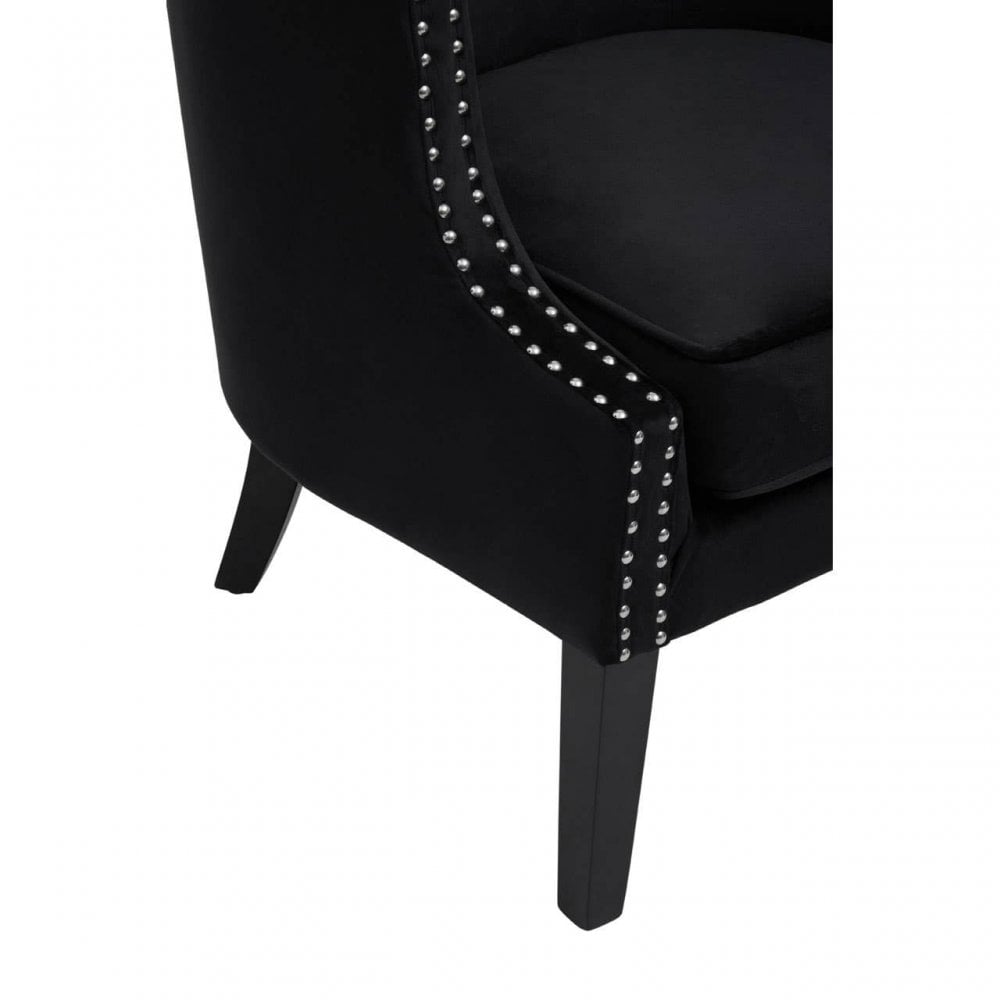 Elyse Velvet Studded Chair