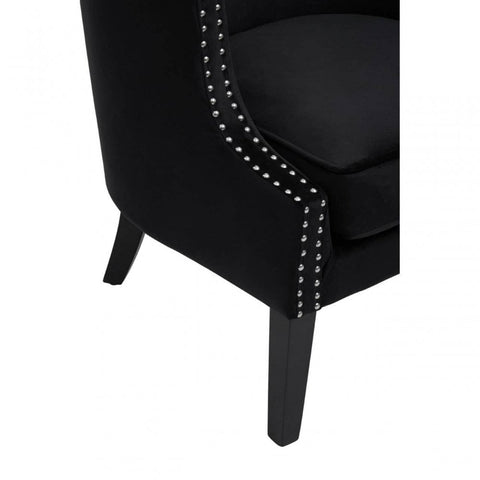 Elyse Velvet Studded Chair