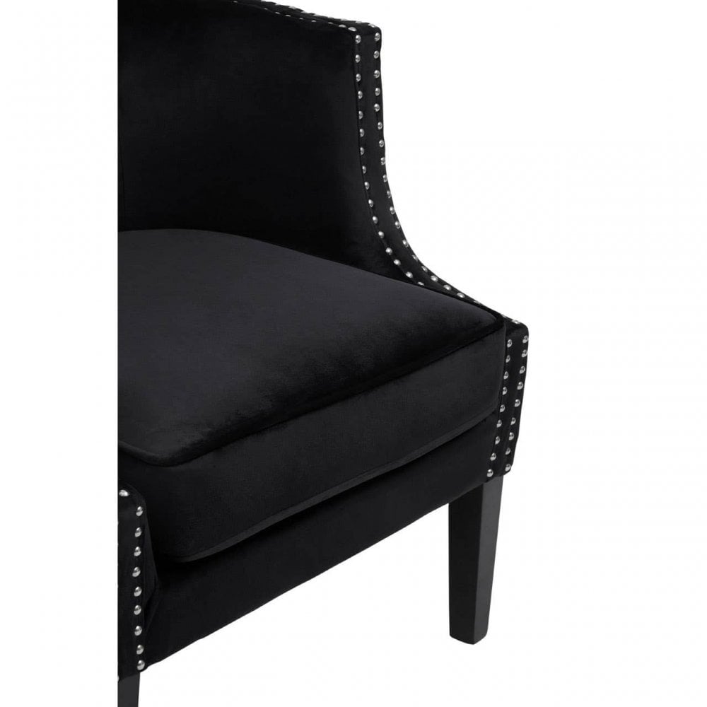 Elyse Velvet Studded Chair
