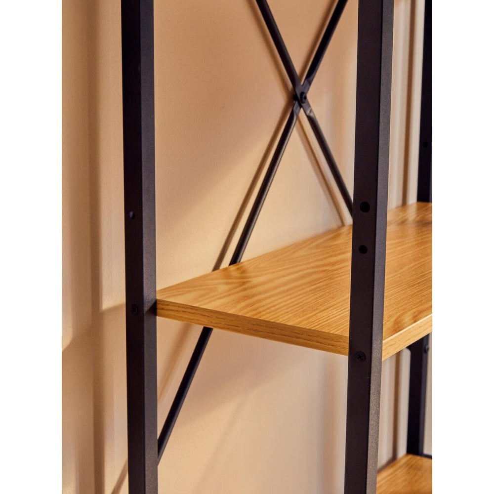 Marlow Light Yellow Desk With Shelves