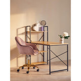 Marlow Light Yellow Desk With Shelves