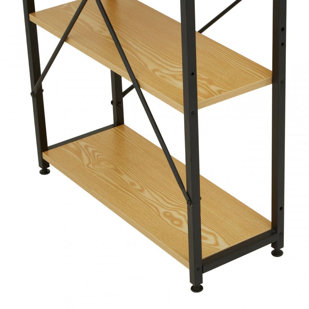Marlow Light Yellow Desk With Shelves
