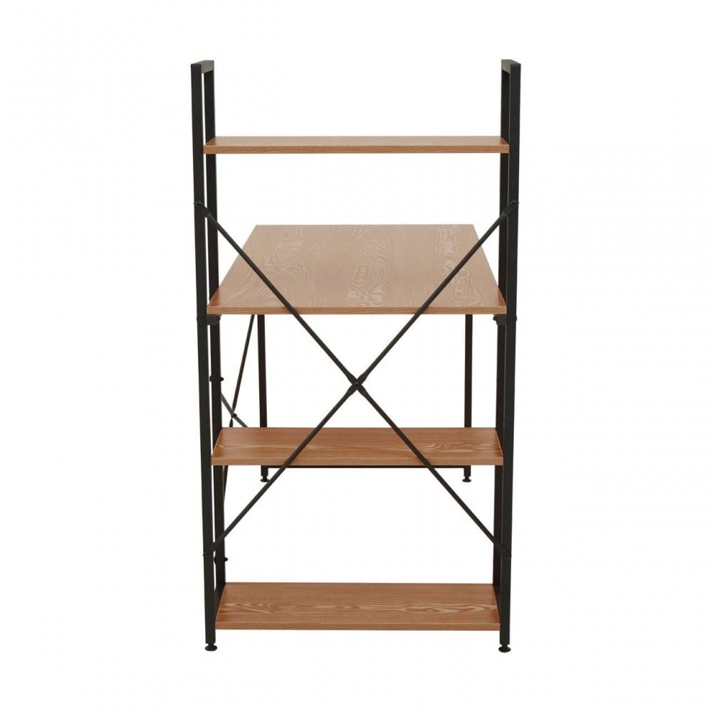 Marlow Red Pomelo Desk With Shelves