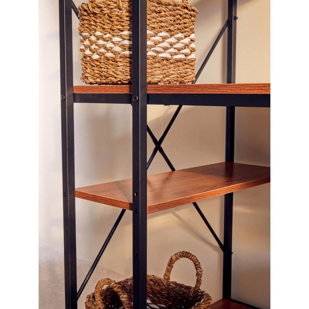 Marlow Red Pomelo Desk With Shelves