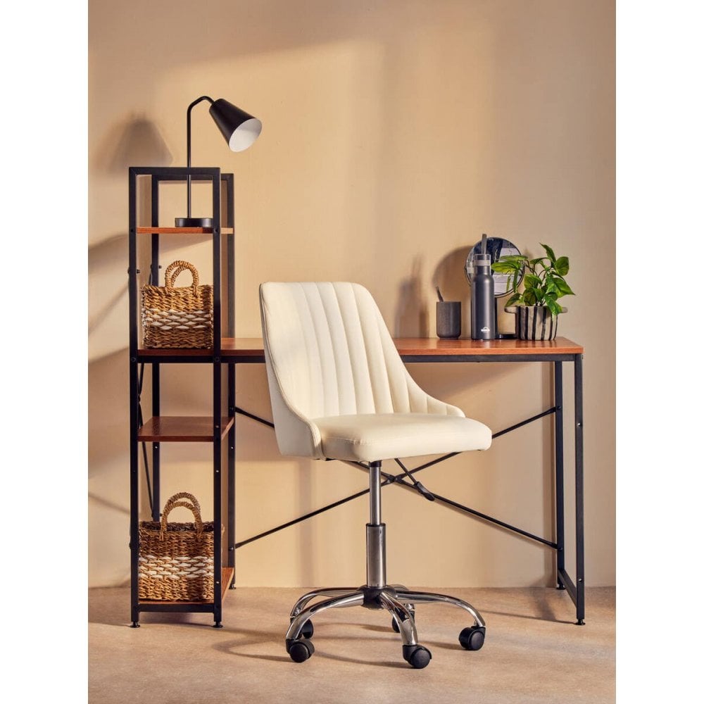 Marlow Red Pomelo Desk With Shelves