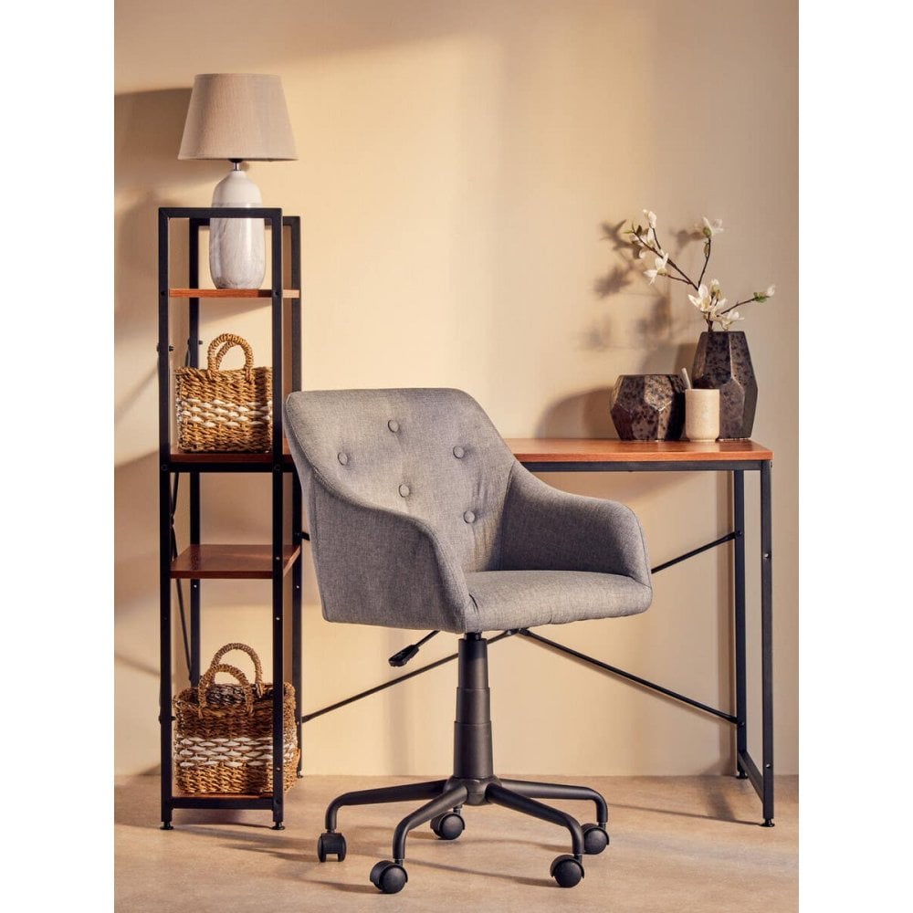 Marlow Red Pomelo Desk With Shelves