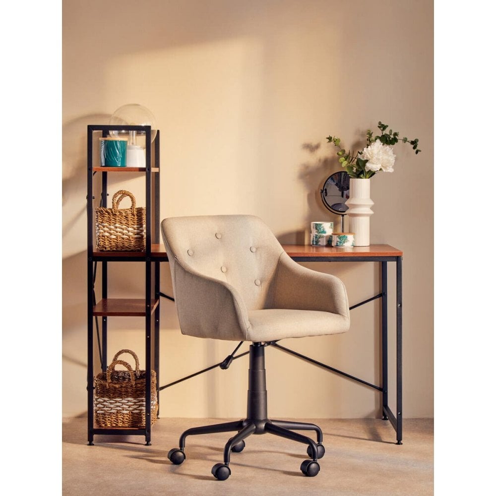 Marlow Red Pomelo Desk With Shelves