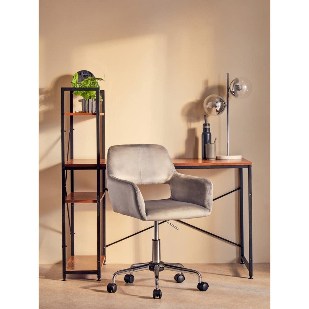 Marlow Red Pomelo Desk With Shelves