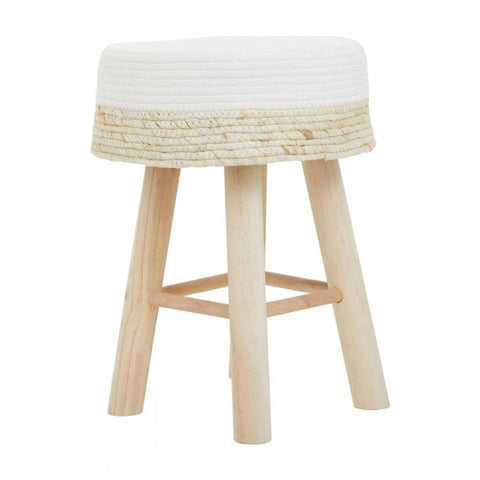 Marlow Natural and White Stool