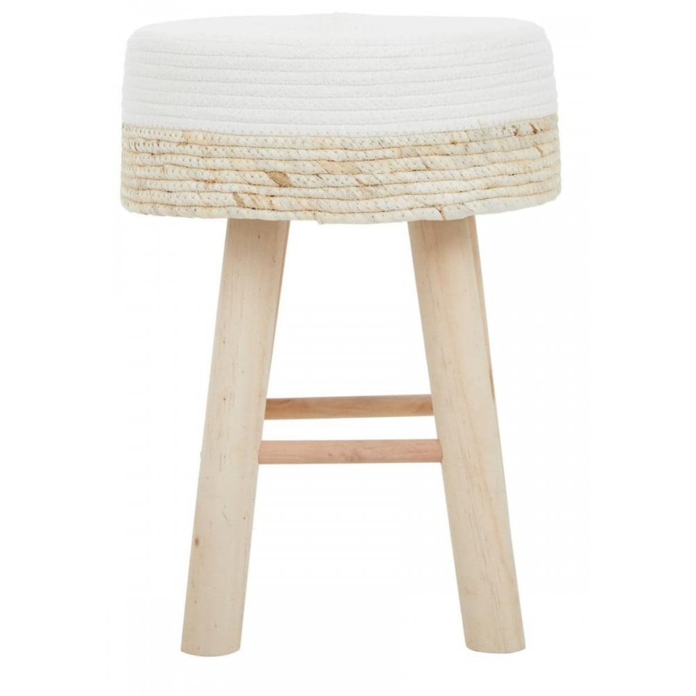 Marlow Natural and White Stool