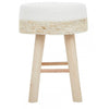 Marlow Natural and White Stool