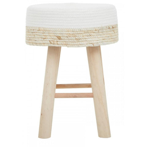 Marlow Natural and White Stool
