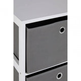 Marlow 3 Grey Fabric Drawers Cabinet