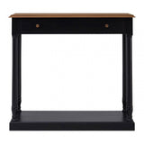 Arden 1 Drawer Black Console Table