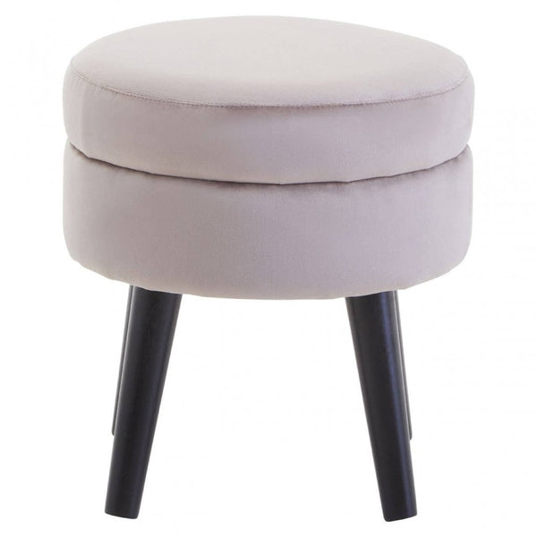 Seraphina Mink Velvet Stool