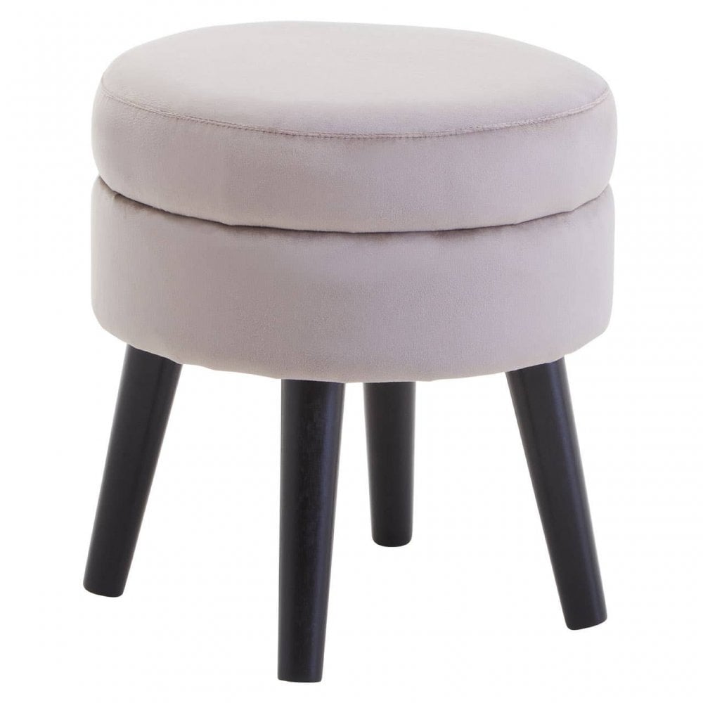 Seraphina Mink Velvet Stool