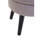 Seraphina Mink Velvet Stool