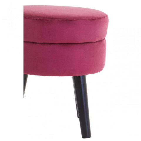 Seraphina Wine Velvet Stool